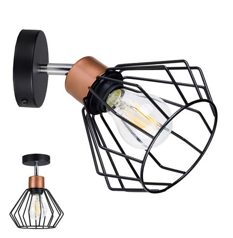 LAMPA KINKIET ŚCIENNY regulowany loft BRYLANT drut 5904261901111