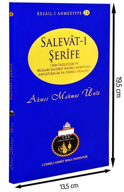 Cübbeli Ahmed Hoca Salavatı Şerife Kitabı 1181 Alkapida