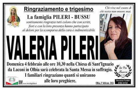 Funerali E Annunci Funebri A Olbia Valeria Pileri Funer24