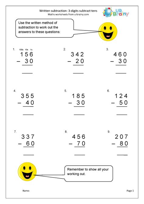 Make A Ten To Subtract Worksheets