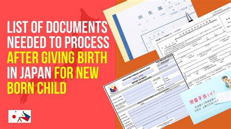 Documents Needed To Process After Giving Birth In Japan For New Born