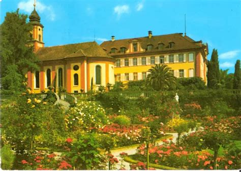 AK ANSICHTSKARTE INSEL Mainau Rosengarten Schloß Kirche BRD EUR 2