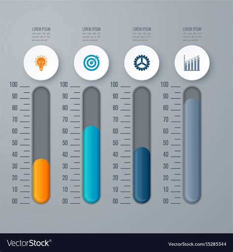 Template for cycle diagram graph presentation Vector Image