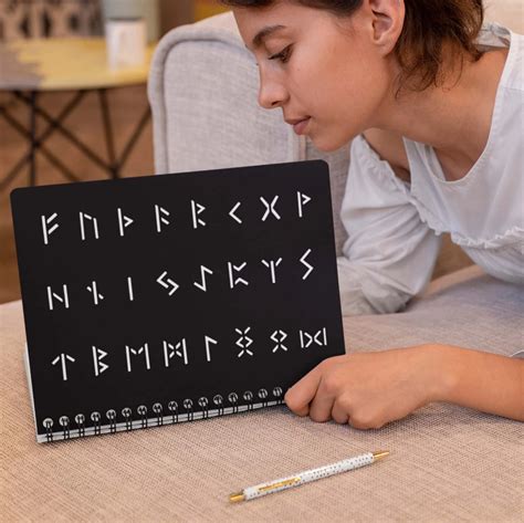 Runic Alphabet Stencil Set 24 Rune Symbols 3cm Tall Etsy Uk In 2022