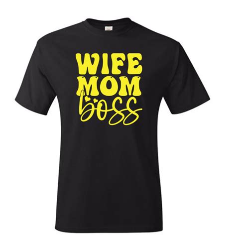 Wife Mom Boss Screen Print Transfer Only The Blanks Spot