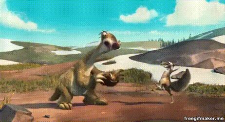 Image - Scrat attacking Sid.gif | Ice Age Wiki | FANDOM powered by Wikia