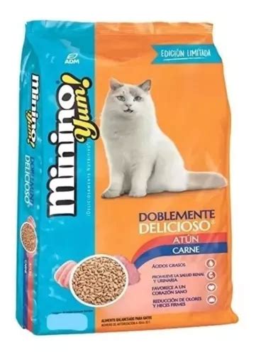 Alimento Minino Yum Para Gato Sabor At N Carne De Kg Env O Gratis