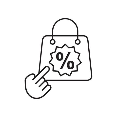 Discount Offer Tag Icon Shopping Coupon Symbol Vector Shopping Label