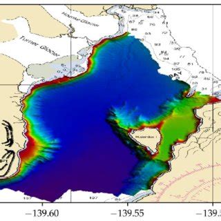 Bathymetric Model Generated Using The Data Collected By The Noaa H