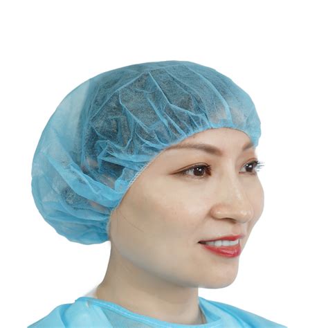 21 PPE Disposable Non Woven PP Bouffant Cap With Multi Color And