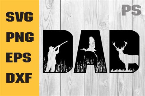 Hunting Dad Svg Dad Svg Fathers Day Graphic By Ilukkystore · Creative Fabrica