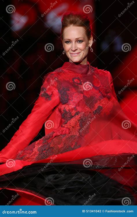 Valerie Jean Garduno Walks The Runway At The Go Red For Women Red Dress