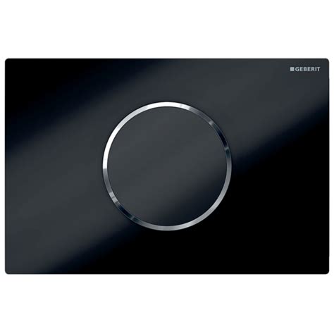 Geberit Sigma Battery Automatic Touchless Dual Flush Plate Black Chrome