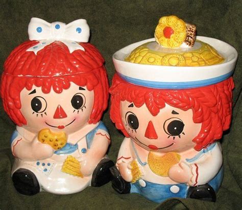 Cookie Jars Raggedy Ann And Andy Cookie Jars Vintage Collectible Cookie Jars Antique Cookie Jars