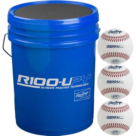 Rawlings R100-UPY Youth Batting Practice Baseball 30 Bucket ...