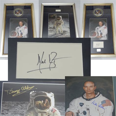 Autograph Space Astronaut Three Framed And Glazed Independently