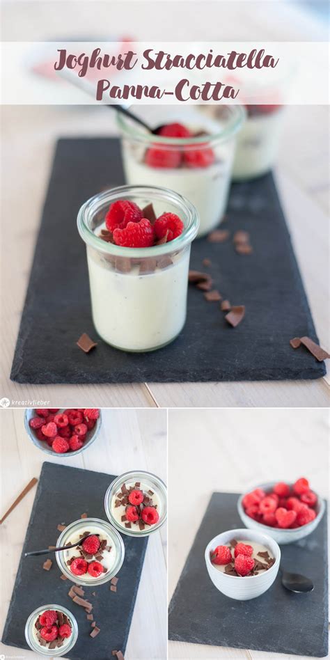 Joghurt Stracciatella Panna Cotta