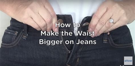 Video Tutorial Expand The Waist On A Pair Of Jeans Sewing