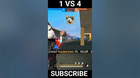 🔥 Cs Ranked 1 Vs 4 Clutch In Free Fire 🔥🔥gaming Freefire