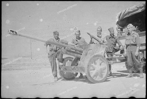 Des soldats du FSEA Front du sud est algérien posent sur un canon