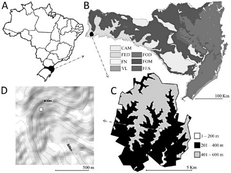 Localiza O Da Rea De Estudo A Mapa Do Brasil B Mapa