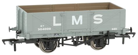 Rapido Trains Uk 937006 Lms Diag 1666 5 Plank Open Wagon In Lms Grey