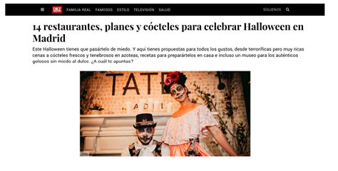 Los Mejores Planes Para Celebrar Halloween En Madrid Con Fuego