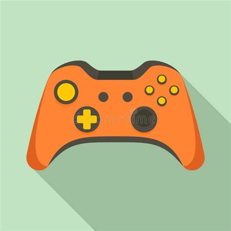 Video Game Controller Icon Flat Style Stock Vector Illustration Of