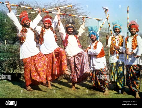 Folk Dance Bhangra Classical Dance Punjab India Stock Photo Alamy