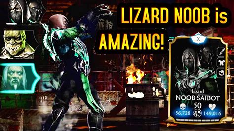 Mk Mobile Lizard Noob Saibot Is New King Of Survival Epic Gameplay