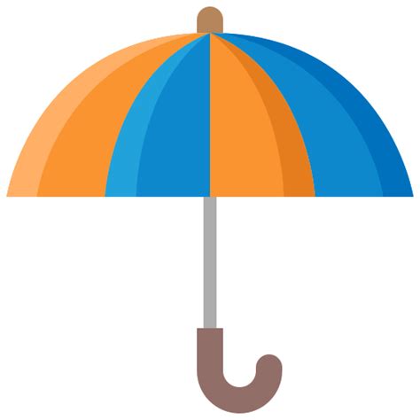 Orange Umbrella Clip Art