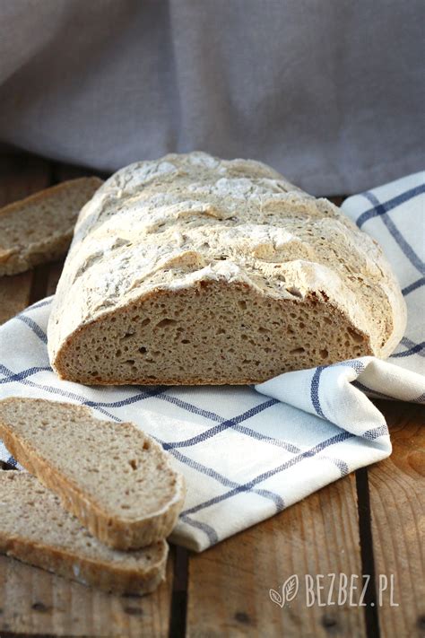 Bezglutenowy chleb bez foremki wegański BezBez pl Bez glutenu