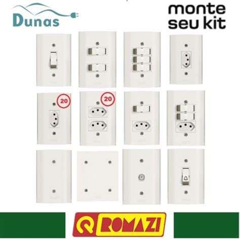 Tomadas E Interruptores A E A Linha Dunas Parafuso Vis Vel Romazi