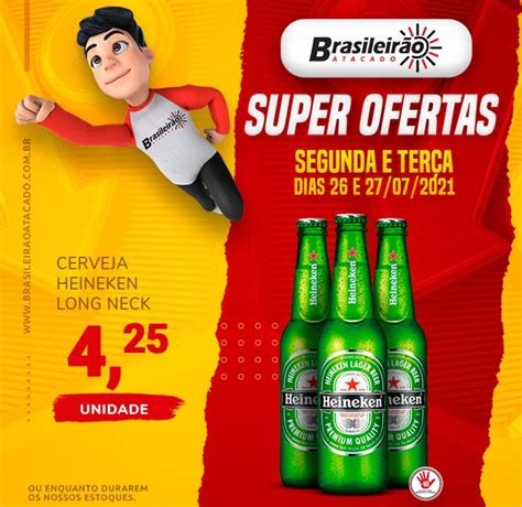 Cerveja Heineken Long Neck Oferta Na Brasileirão Atacado