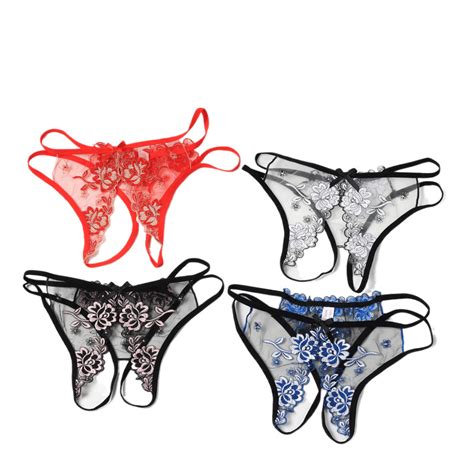 Lingerie Sexy Femme Erotic Embroidery Panties Thong Elasticity Fashion Lingerie Sexy Hot