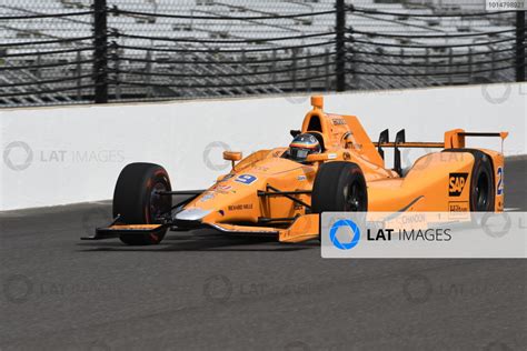 Verizon Indycar Series Fernando Alonso Test For Indianapolis 500