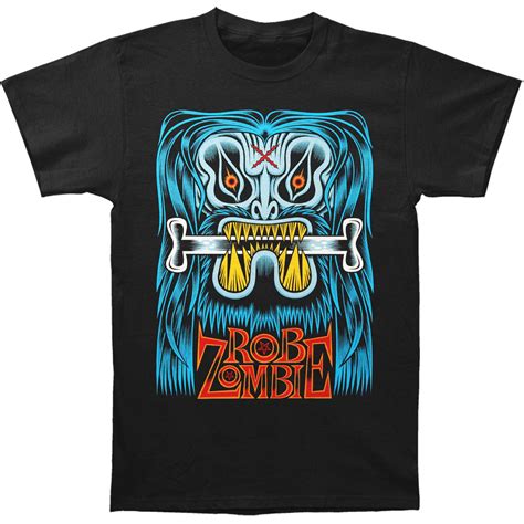 Rob Zombie Rob Zombie Mens Blue Beast By Martin Ontiveros Slim Fit T