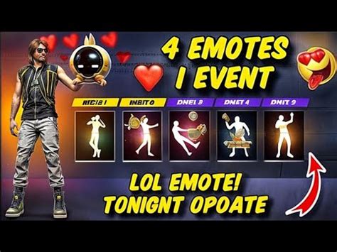 Emote Party Event Return Free Fire New Event Old Evo Gun Return