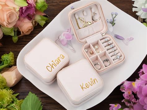 Personalized Jewelry Box Custom Jewelry Boxes Bridesmaid Jewelry Box