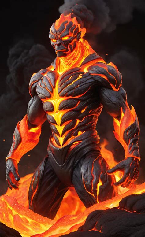 Magma Golem by NezukoRempaDeviart07 on DeviantArt