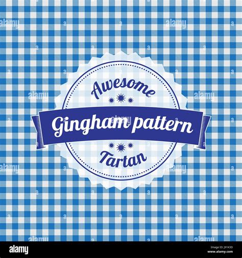 Gingham Pattern Checkered Seamless Background Stock Vector Image Art