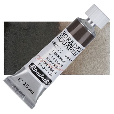 Schmincke Horadam Aquarell Artist Watercolor Sepia Brown Ml Tube