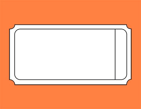 Blank Ticket Template - ClipArt Best