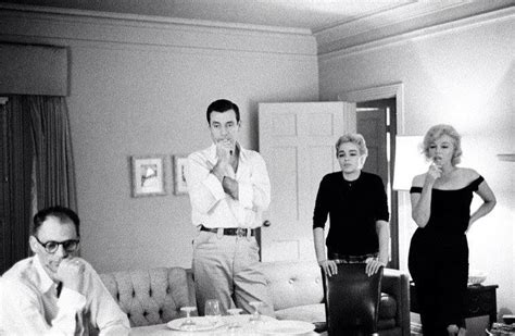 Arthur Miller Marilyn Monroe Yves Montand Simone Signoret 1960 By