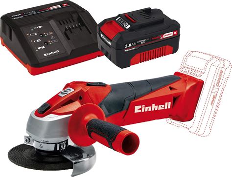 Einhell Akku Winkelschleifer TC AG 18 115 Li Solo Power X Change Li