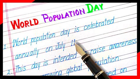 10 Lines On World Population Day Essay On World Population Day