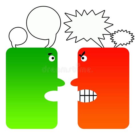 Difficult Conversation Stock Illustration Illustration Of Aggression