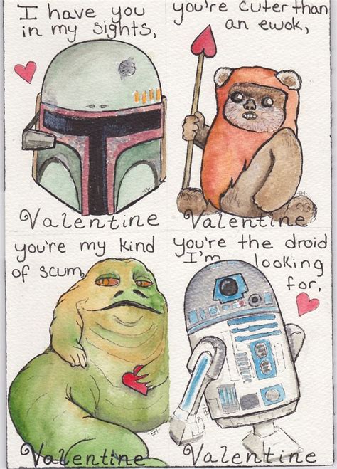 Star Wars Valentine S Day Cards Valentines Day Pinterest