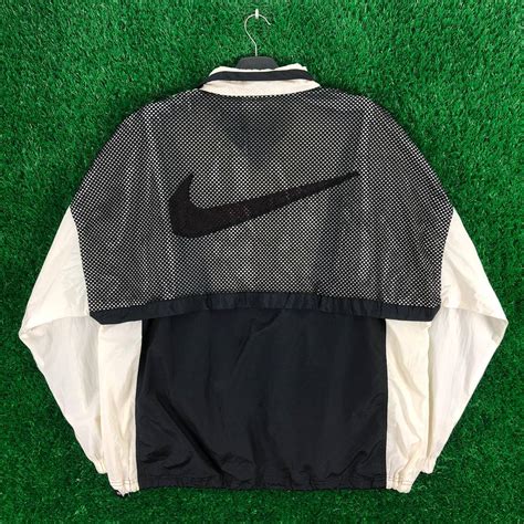 Nike Vintage S Nike Big Swoosh Logo Anorak Windbreaker Jacket Grailed