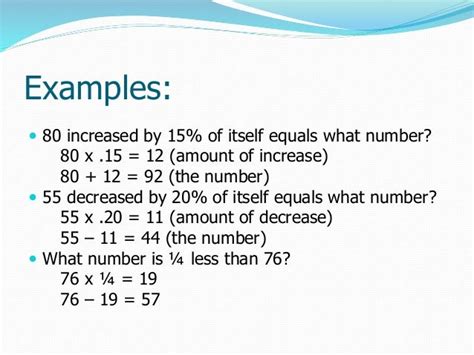 Rate of increase & decrease